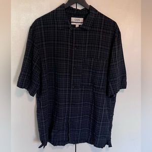 COS relaxed fit short sleeve button up